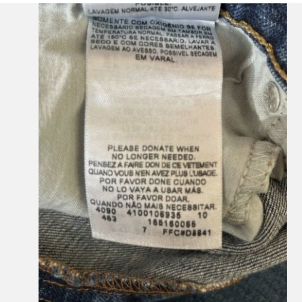 Levi's 515 Bootcut Jeans Women's Size 16 Long & Curvy Western Denim Embroidered - Picture 10 of 14